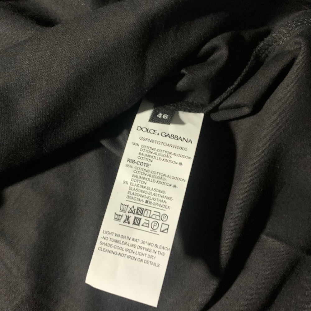 Dolce & Gabbana Celebrity‎ Life Graphic T-Shirt Size 46 Black Polaroid DG Logo - Picture 5 of 5